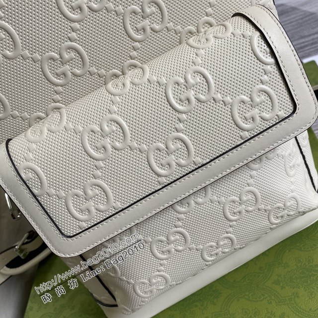 Gucci新款包包 古馳壓花皮後背包 Gucci無邊序曲系列中號背包 658579  ydg3036